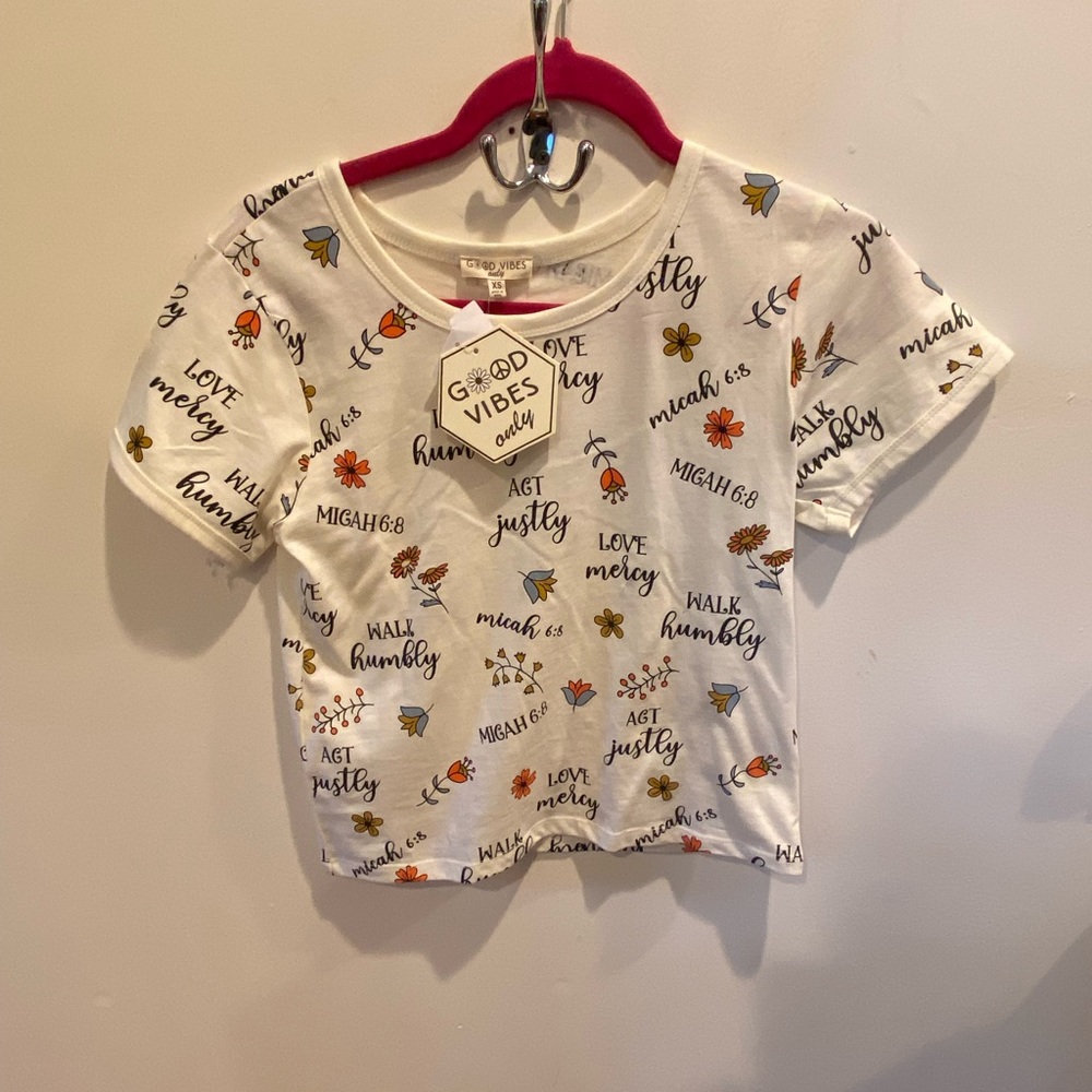 Good Vibes Only Girls Top